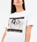 Women T-Shirts - Tops Photo.Square White Cotton Kendall+Kylie