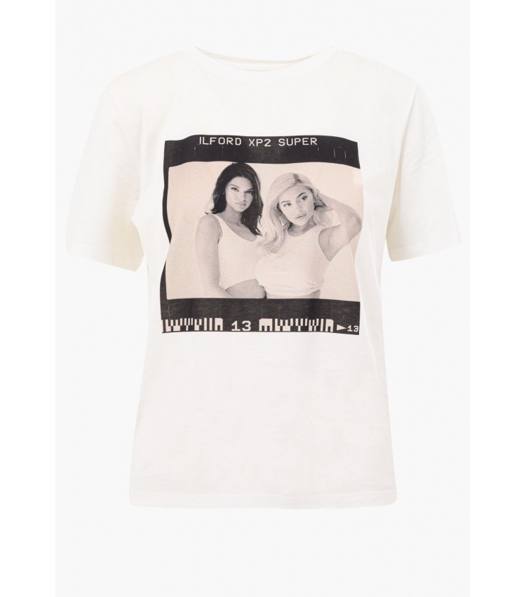 Women T-Shirts - Tops Photo.Square White Cotton Kendall+Kylie