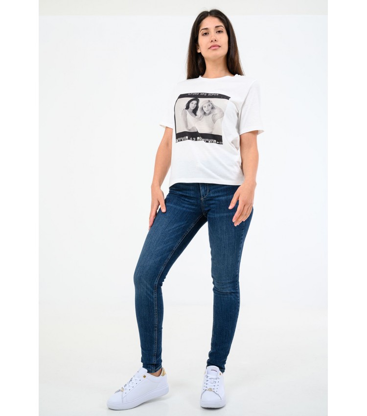 Women T-Shirts - Tops Photo.Square White Cotton Kendall+Kylie