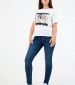 Women T-Shirts - Tops Photo.Square White Cotton Kendall+Kylie