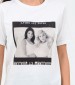 Women T-Shirts - Tops Photo.Square White Cotton Kendall+Kylie