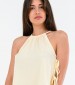 Women T-Shirts - Tops Ribbon.Tie Beige Kendall+Kylie