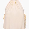 Γυναικείες Μπλούζες - Τοπ Ribbon.Tie Μπεζ Rayon Kendall+Kylie Μπλούζες - Τοπ Kendall+Kylie Ribbon.Tie-Beige
