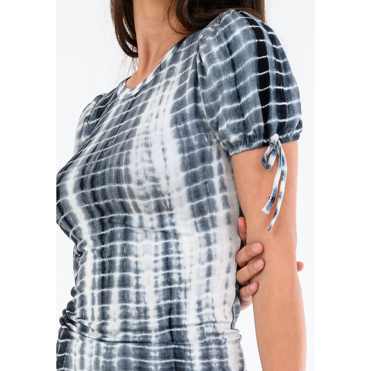 Γυναικείες Μπλούζες - Τοπ Sleeve.Knit Μαύρο Modal Kendall+Kylie Μπλούζες - Τοπ Kendall+Kylie Sleeve.Knit-Black