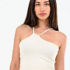 Γυναικείες Μπλούζες - Τοπ Top.Asymmetric Μπεζ Rayon Kendall+Kylie Μπλούζες - Τοπ Kendall+Kylie Top.Asymmetric-Beige