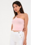 Γυναικείες Μπλούζες - Τοπ Top.Asymmetric Ροζ Rayon Kendall+Kylie