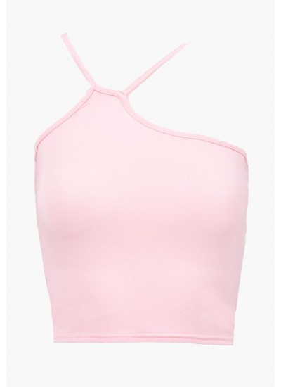 Γυναικείες Μπλούζες - Τοπ Top.Asymmetric Ροζ Rayon Kendall+Kylie