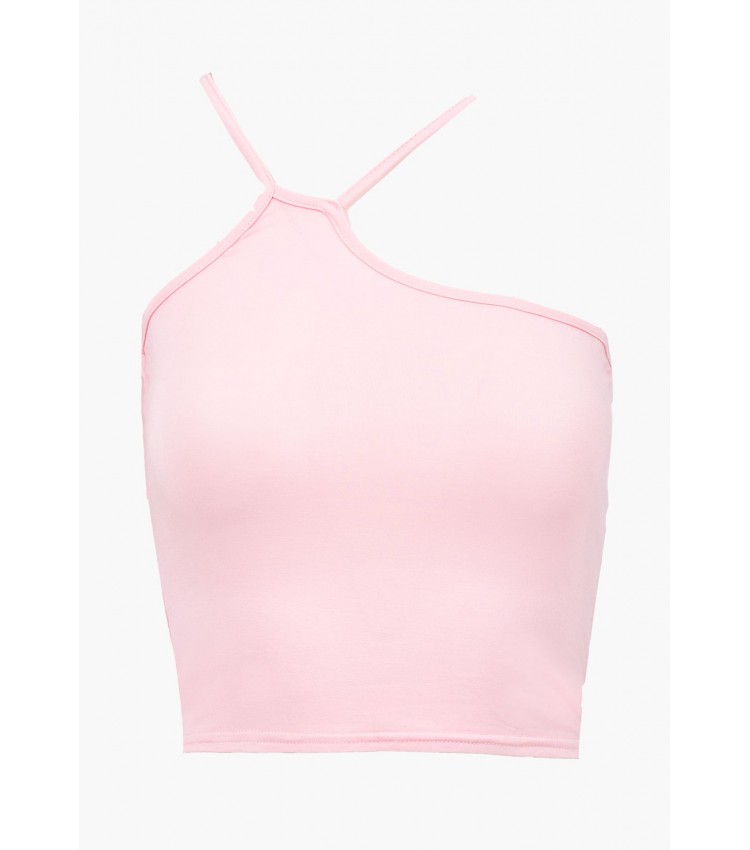 Γυναικείες Μπλούζες - Τοπ Top.Asymmetric Ροζ Rayon Kendall+Kylie