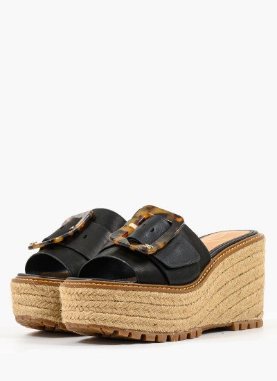 Γυναικείες Πλατφόρμες Ψηλές Livi Μαύρο Δέρμα Sam Edelman