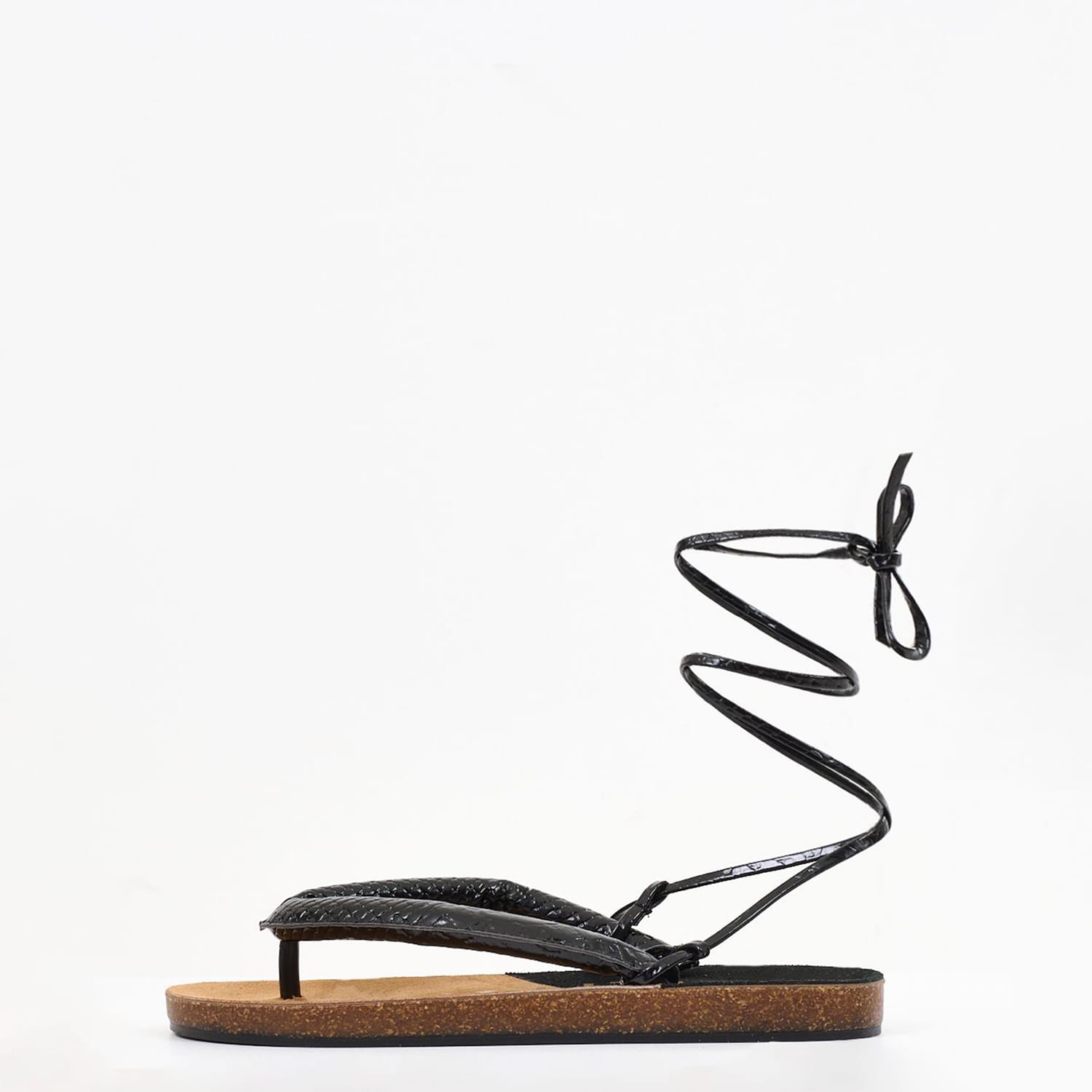 Women Flats Bahamas.Sn Black ECOleather The Holy Beach