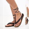 Women Flats Bahamas.Sn Black ECOleather The Holy Beach