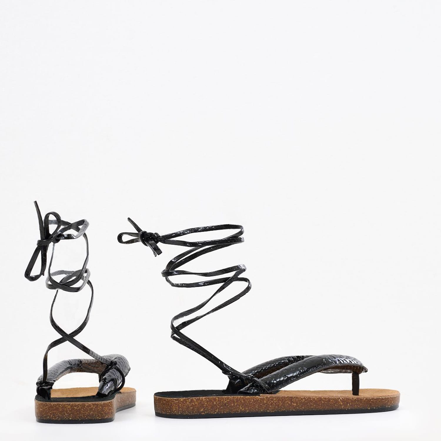 Women Flats Bahamas.Sn Black ECOleather The Holy Beach