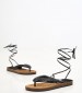 Γυναικεία Flats Bahamas.Sn Μαύρο ECOleather The Holy Beach