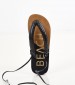 Women Flat Sandals Bahamas.Sn Black ECOleather The Holy Beach