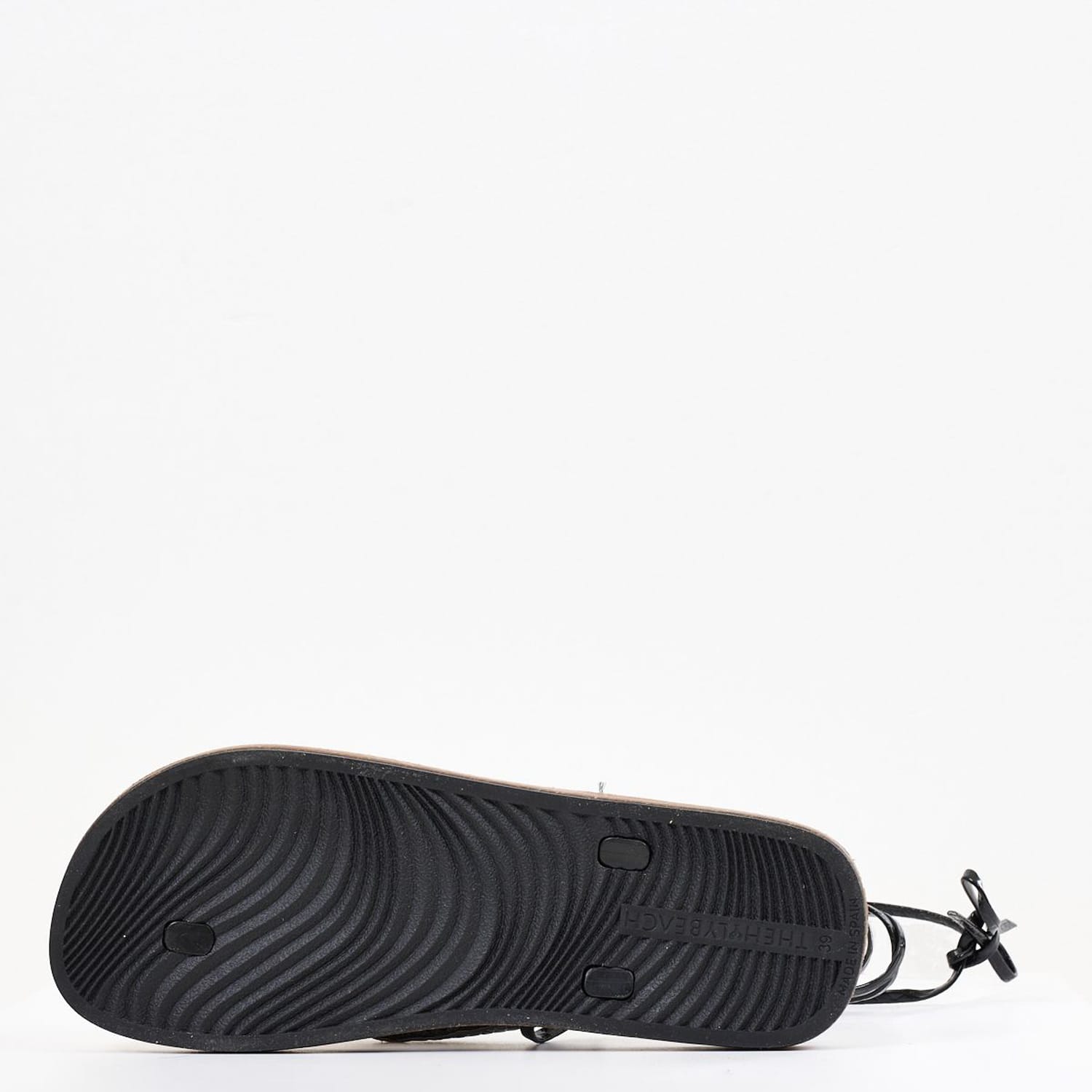 Women Flats Bahamas.Sn Black ECOleather The Holy Beach