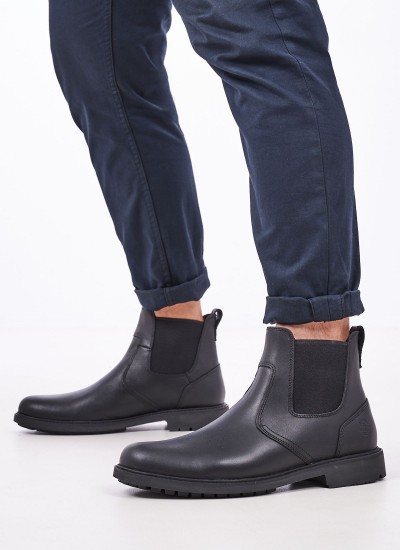 Ανδρικά Μποτάκια 5551R Μαύρο Δέρμα Timberland