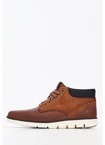 Ανδρικά Μποτάκια A13EE Καφέ Δέρμα Νούμπουκ Timberland