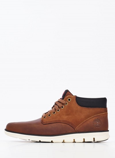 Ανδρικά Μποτάκια A13EE Καφέ Δέρμα Νούμπουκ Timberland