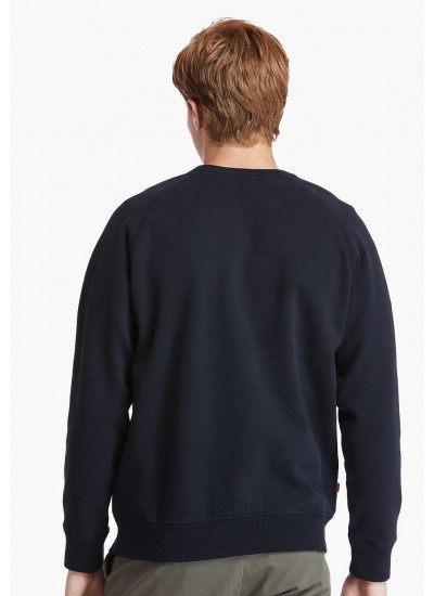 Ανδρικά Φούτερ Polo.Sweatshirt Σκούρο Μπλε Βαμβάκι La Martina