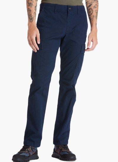 Men Pants A2CZH DarkBlue Cotton Timberland