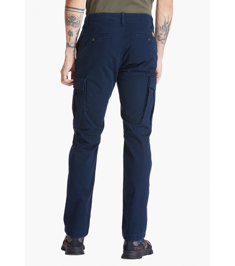 Men Pants A2CZH DarkBlue Cotton Timberland