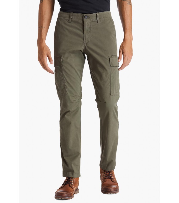 Men Pants A2CZH Olive Cotton Timberland