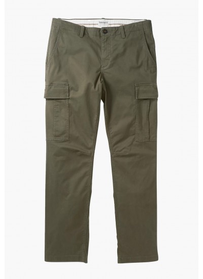 Men Pants A2CZH Olive Cotton Timberland