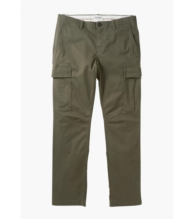 Men Pants A2CZH Olive Cotton Timberland