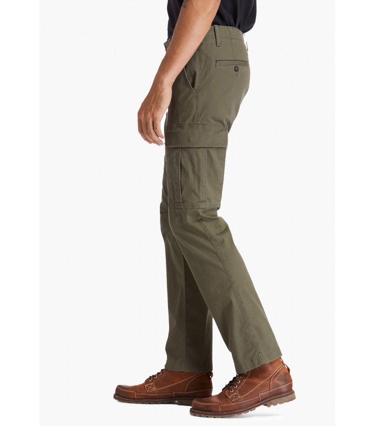 Men Pants A2CZH Olive Cotton Timberland