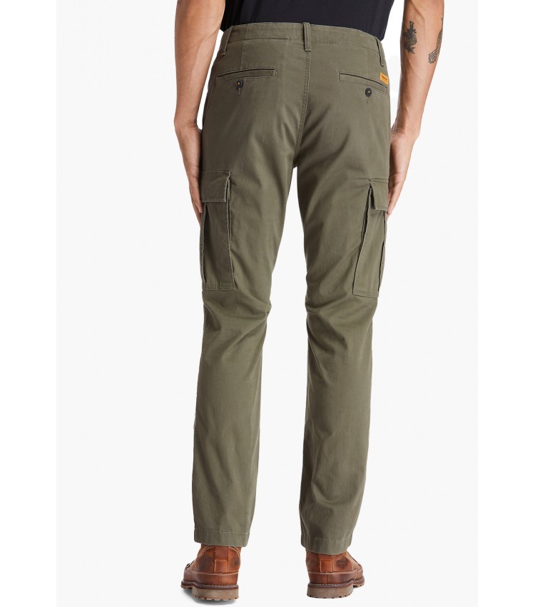 Men Pants A2CZH Olive Cotton Timberland