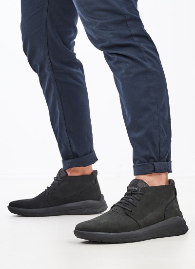 Ανδρικά Μποτάκια 5551R Μαύρο Δέρμα Timberland