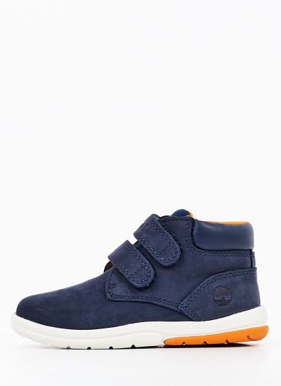 Παιδικά Μποτάκια A2K28 Μπλε Δέρμα Νούμπουκ Timberland