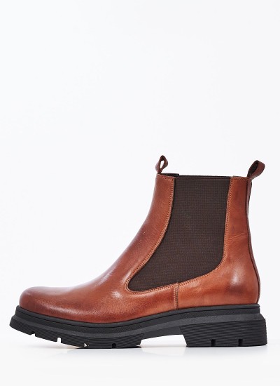 Γυναικεία Flats 2125.117134 Λαδί Δέρμα MF