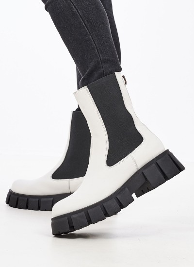 Γυναικεία Flats 2125.117134 Λαδί Δέρμα MF