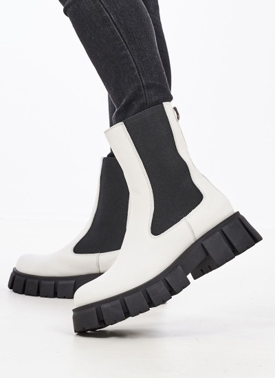 Women Boots Flow White Rubber Lemon Jelly