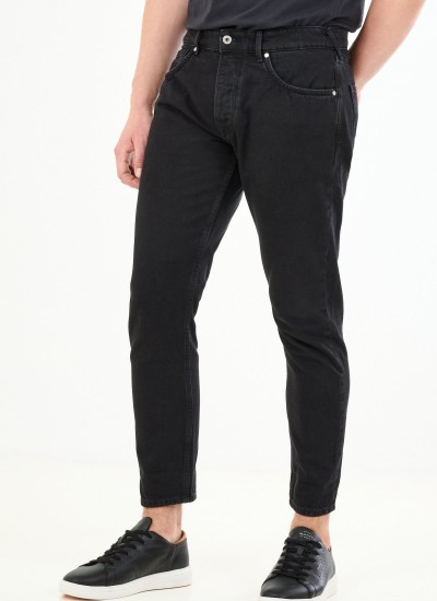 Men Pants Callen.Crop Black Polyester Pepe Jeans