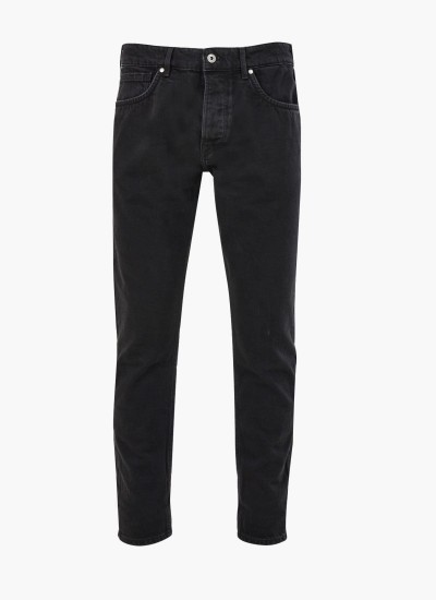 Men Pants Callen.Crop Black Polyester Pepe Jeans