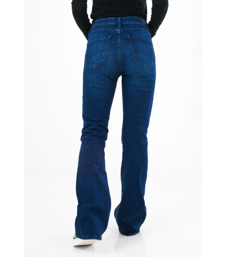 Dion.Flare Blue Cotton Pepe Jeans