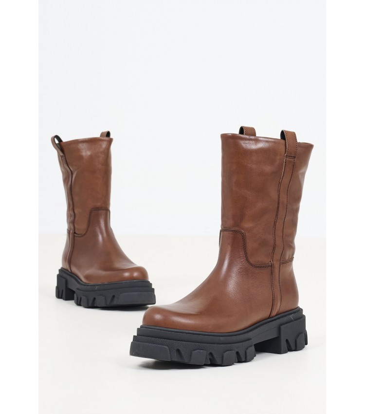 Women Boots 2071 Brown Leather Alpe