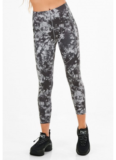 Γυναικεία Παντελόνια Run.Tight Λαδί Πολυεστέρα Superdry