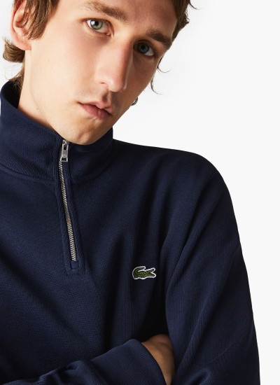 Ανδρικά Παντελόνια HH2661 Σκούρο Μπλε Βαμβάκι Lacoste