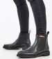 Women Boots 96Y6 Black Leather Frau