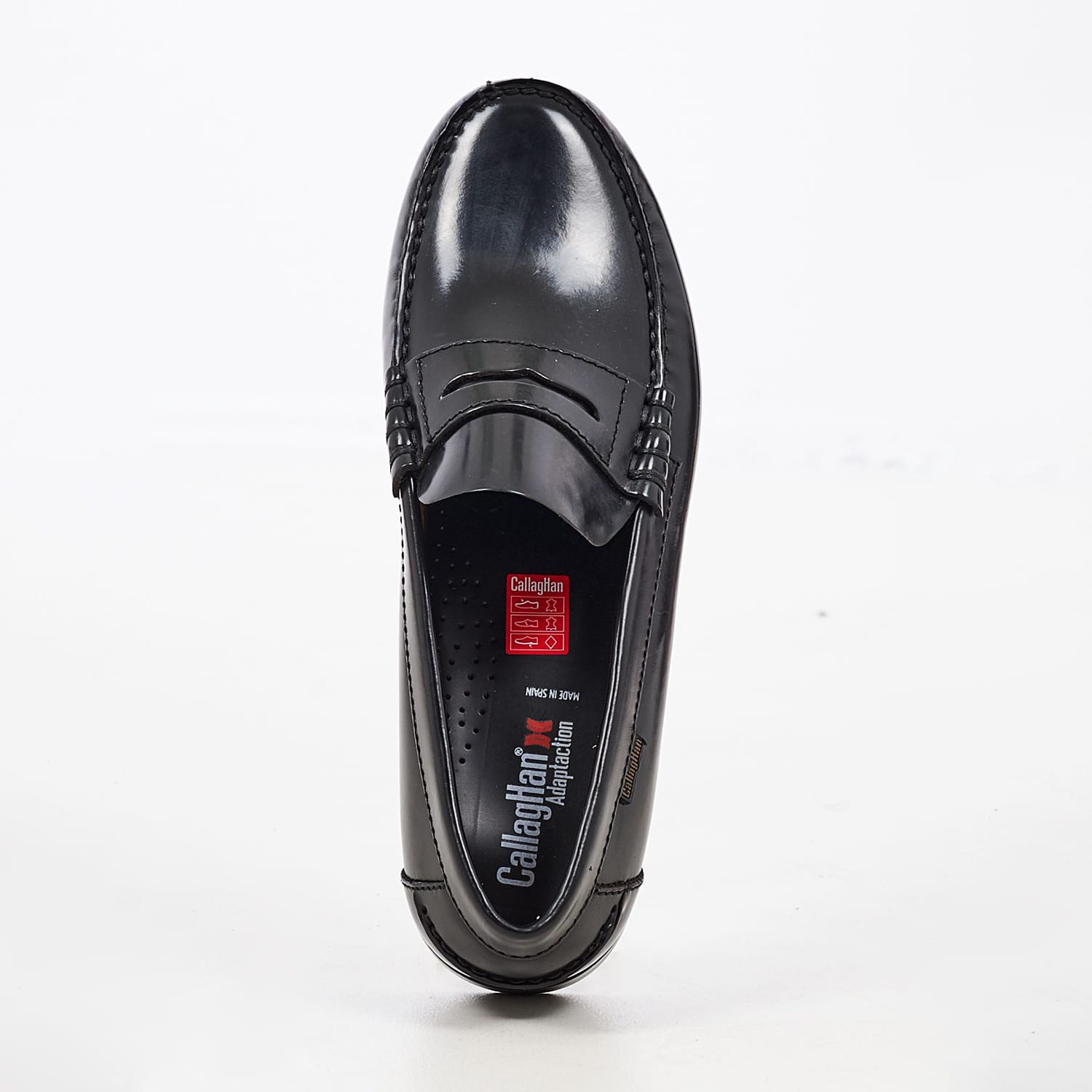 Men Moccasins 16100.F Black Patent Leather Callaghan Men Moccasins 16100.F Black Patent Leather Callaghan