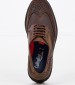 Ανδρικά Παπούτσια Δετά 16403 Σκούρο Καφέ Δέρμα Λαδερό Callaghan