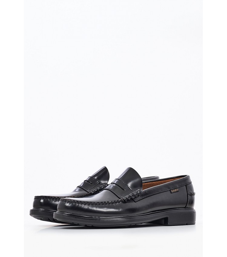 Men Moccasins 90000.F Black Patent Leather Callaghan