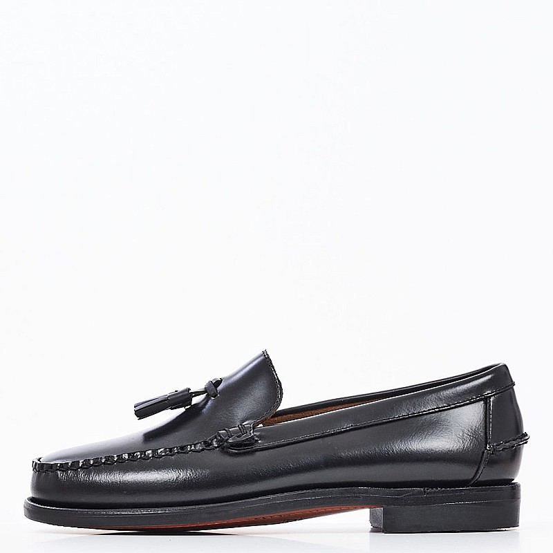Ανδρικά Μοκασίνια Classic.Will Μαύρο Δέρμα Sebago