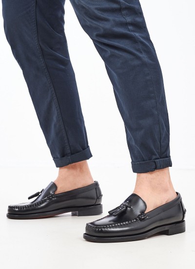 Ανδρικά Μοκασίνια Waxy2.Polaris Καφέ Δέρμα Sebago