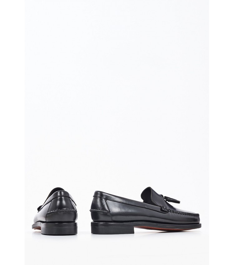 Men Moccasins Classic.Will Black Leather Sebago