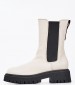 Women Boots 2Big204 White Leather Dei Colli