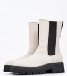 Women Boots 2Big204 White Leather Dei Colli